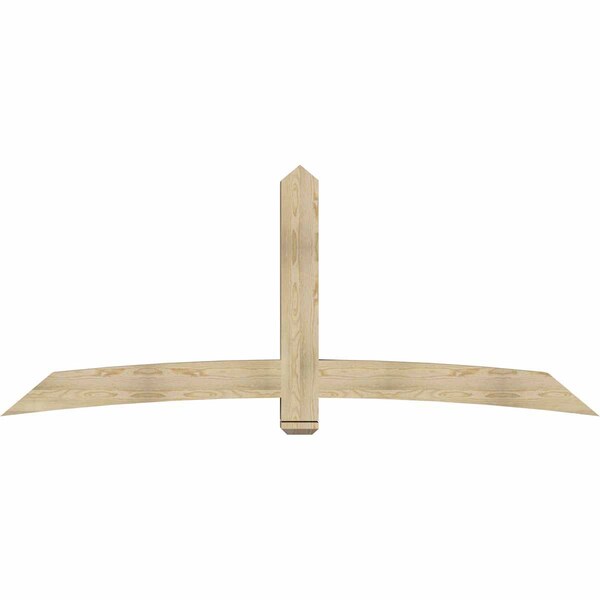 Ekena Millwork Bellingham Rough Sawn Timber Gable Bracket, Douglas Fir, 96"W x 40"H x 6"D x 6"F, 10/12 Pitch GBW096X40X0606BEL00RDF - main